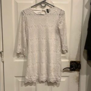 H&M Divided white lace dress Size XS